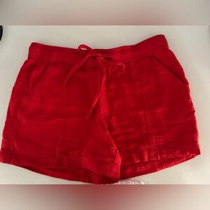 LOFT Vibrant Red Women's Shorts with Pockets